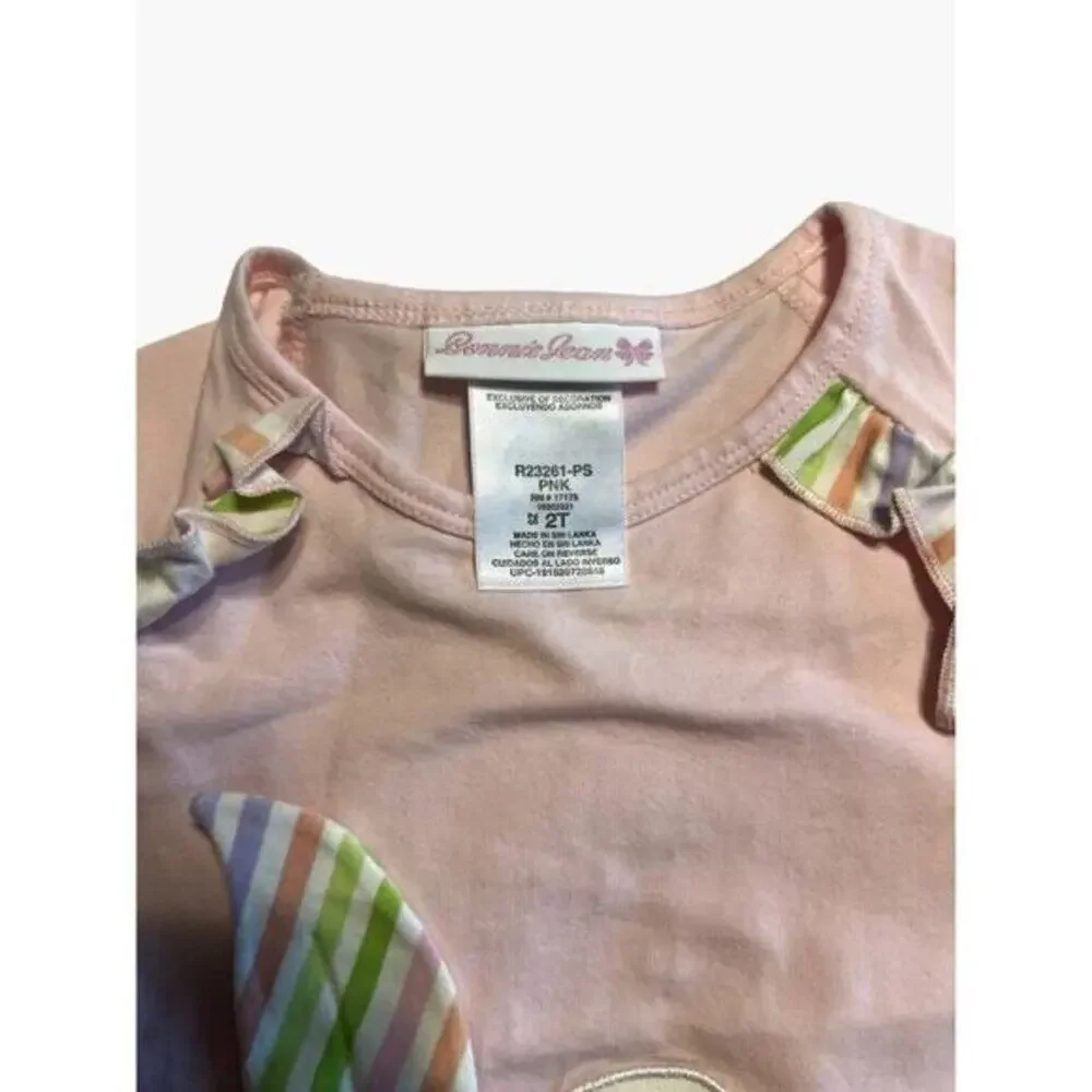Bonnie Jean Baby Bunny Rabbit Easter Set Toddler Girls Size 2T Pastel
